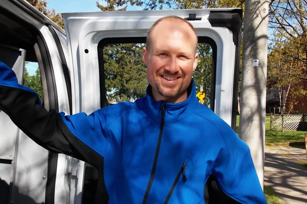 Matt Seiling, owner of Hometown Building and Renovations Inc., on a renovation job site